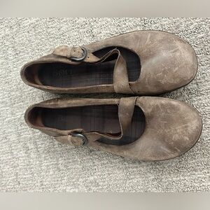 Brown Mary Jane Flats Born